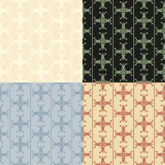 Set of seamless vintage patterns N49