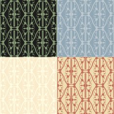 Set of seamless vintage patterns N51