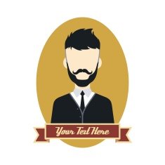 gentleman cartoon avatar N41