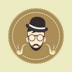 gentleman cartoon avatar N45