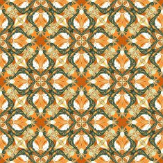 Seamless Abstract Kaleidoscope Pattern (Vector) N10