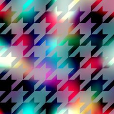 Houndstooth pattern on abstract geometric background N8