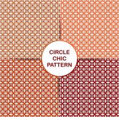 Colorfull Chic Circle Seamless Pattern Background