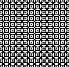 Black and White Circle Seamless Pattern Background N8