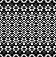 Black and White Circle Seamless Pattern Background N9