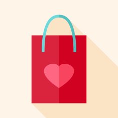 Paper package with heart
