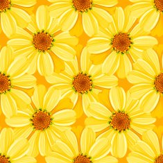 Floral seamless pattern - daisy N2