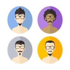man avatar user picture cartoon character N3