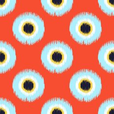 seamless scribble polka dots pattern