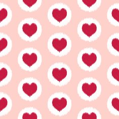 seamless scribble heart symbol pattern N2