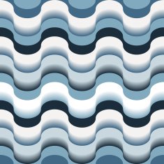 Seamless blue swirl pattern