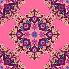Seamless background with abstract ethnic pattern N2