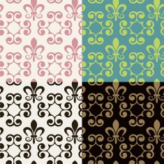 Set of seamless vintage patterns N60