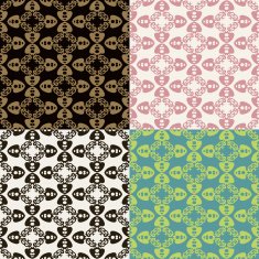 Set of seamless vintage patterns N61