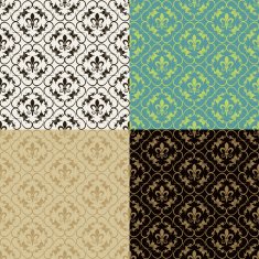 Set of seamless vintage patterns N66