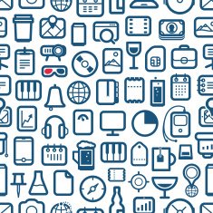 interface icons seamless background