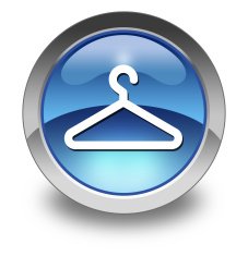 Icon Button Pictogram Coat Hanger N34
