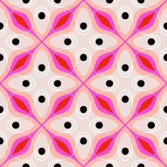 Seamless vector pattern with bold geometric shapes N8