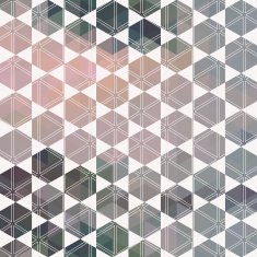 pattern geometric hexagon with triangles N2