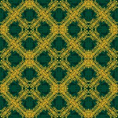 Seamless yellow and green pattern in arabic or muslim style