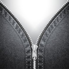 Denim background with open zipper N2