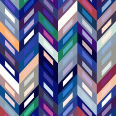Seamless Color Abstract Zigzag Vector Background N2