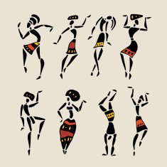African silhouette set N17