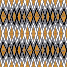 Vector ethnic pattern with zigzag lines