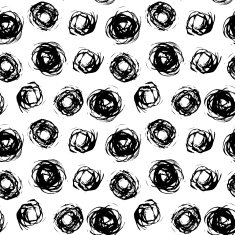 Pattern with brushed circles
