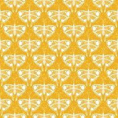 art deco vector pattern with butterflies