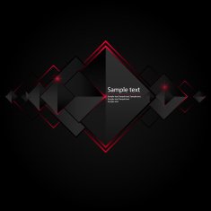 Geometrical vector background with black