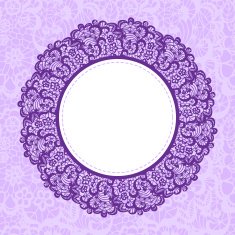 Elegant doily on lace gentle background N14