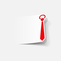 realistic design element tie N17