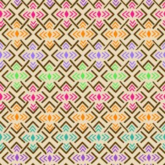 Ethnic tribal geometric seamless pattern N6