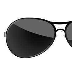 sunglass black art vector illustration