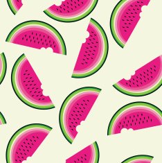 Seamless pattern with watermelon N3