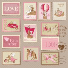 Wedding Postage Stamps