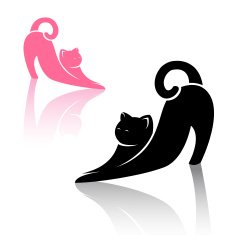 Vector image of an cat N6