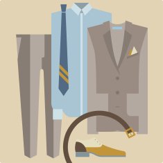 Men's clothing suit Formal style