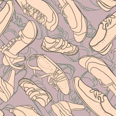 Seamless pattern with shoes N5