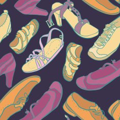 Seamless pattern with shoes N6