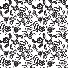 Elegant seamless pattern with flowers N9
