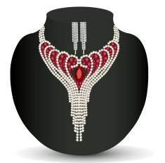 female necklace and earrings N2
