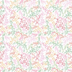 Floral seamless pattern with leaf