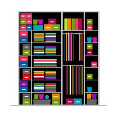 Wardrobe inside illustration for your design