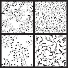 set of tree seamless patterns N4