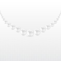 Perls on a white background