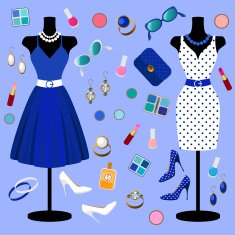 vector collection of fashion clothes