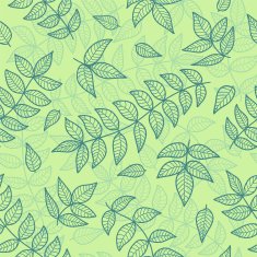 Green leaves seamless pattern N2