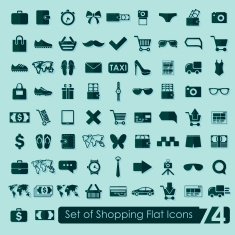 Set of shopping icons N13